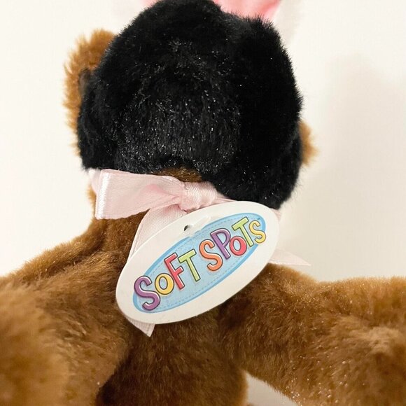 Ganz Soft Spots 4 Inch Easter Puppy Dog Schnitzel Bunny Ears Animal Plush - Picture 8 of 13